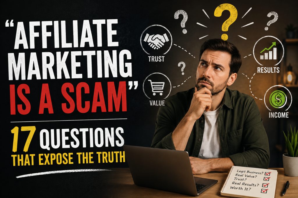 Is Affiliate Marketing a Scam? 17 Questions That Expose the Truth