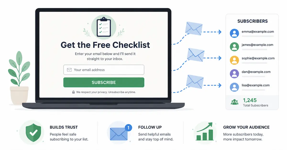 Build an Email List Early for Your Online Business for Beginners