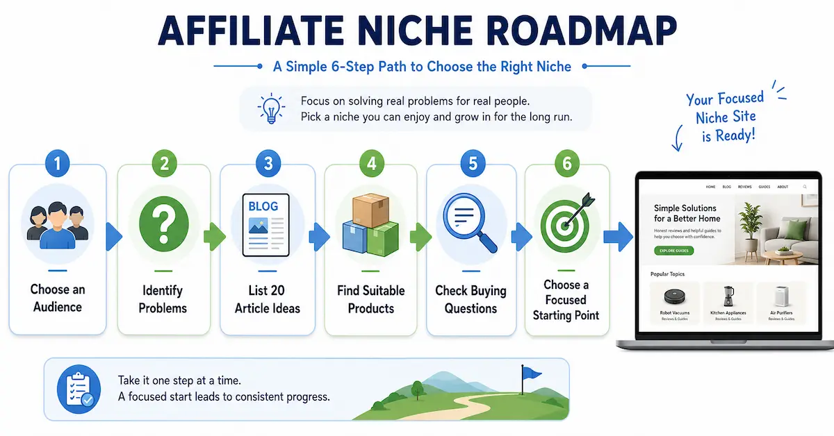 Affiliate marketing niche selection roadmap for beginners