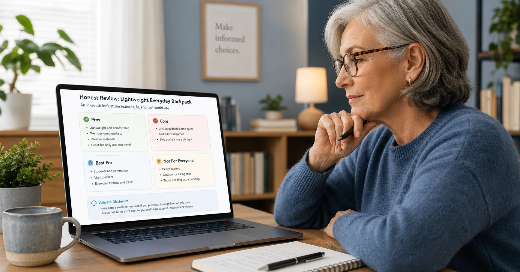Reader considering an honest product review before making an informed buying decision