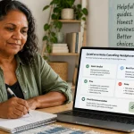 Beginner learning how to write a product review with balanced pros, cons and recommendations
